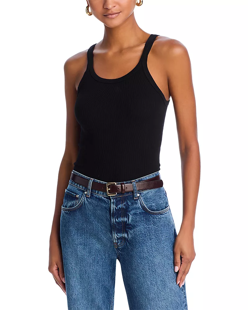 Re/Done Ribbed Cotton Tank