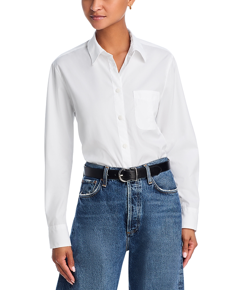 Rag & Bone Maxine Classic Button-front Shirt In White
