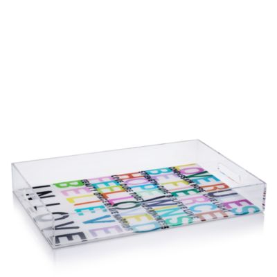 Kerri Rosenthal - Love Rules Acrylic Tray