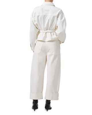 Ayla High Rise Baggy Wide Leg Jeans in Pashmina