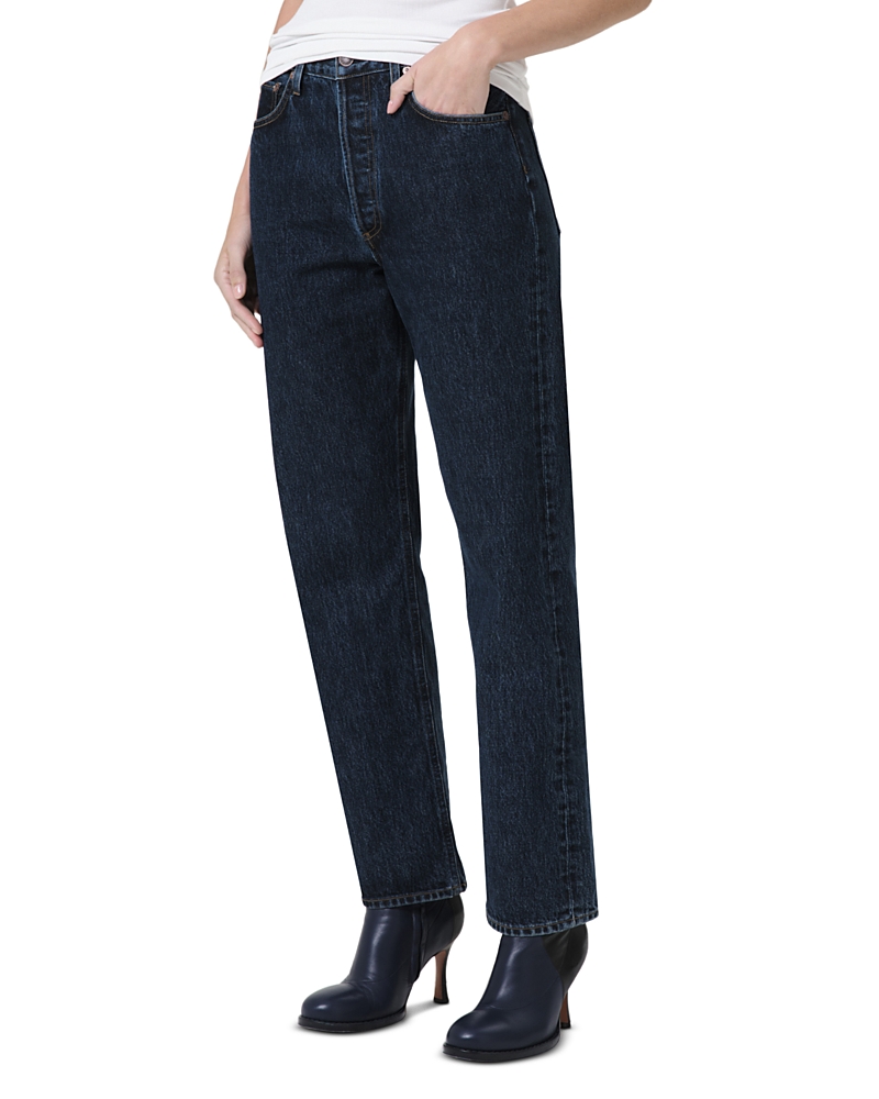 Agolde 90s Pinch Straight-leg Jeans In Black