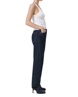 90&#39;s Pinch Waist High Rise Straight Jeans in Pendulum
