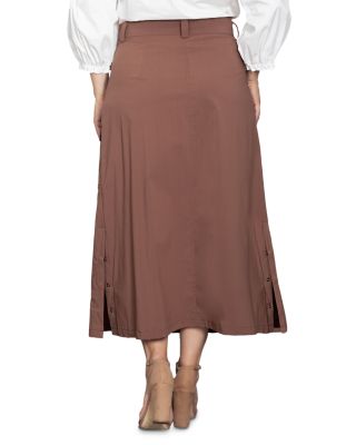 Snap Detail Cargo Skirt