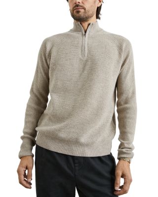 Rails - Stark Merino Wool Mixed Stitch Regular Fit Quarter Zip Sweater