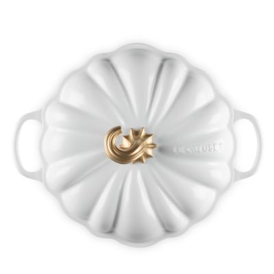 Enameled Cast Iron Figural Pumpkin Cocotte