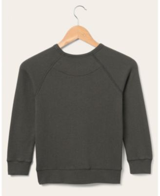 Unisex NFL Seattle Seahawks Flocked Raglan Crew Fleece Sweatshirt - Little Kid, Big Kid