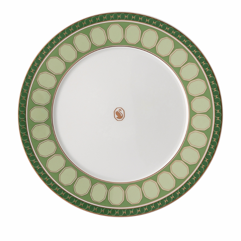 Rosenthal Swarovski Signum Bread And Butter Plate In Green