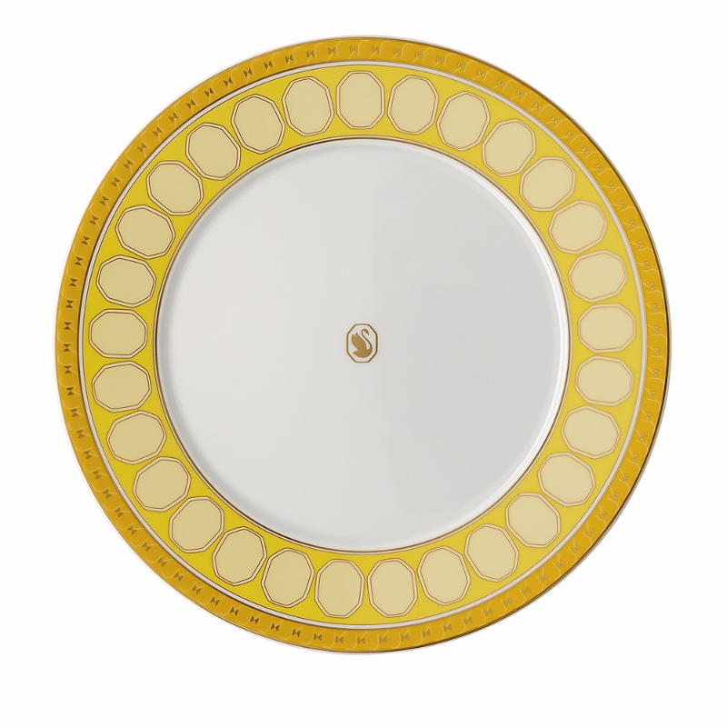 Rosenthal Swarovski Signum Bread And Butter Plate In Yellow