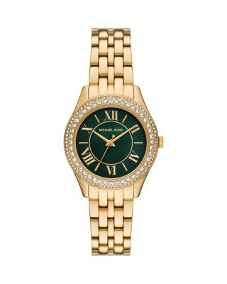 Michael Kors - Harlowe Three Hand Gold Tone Stainless Steel Watch, 33mm