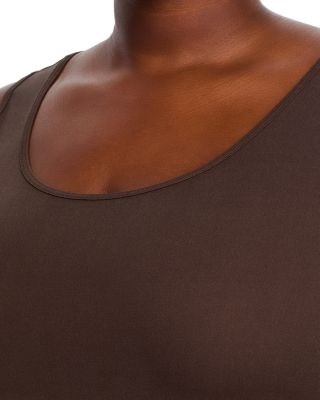Stretch Silk Jersey Scoop Neck Tank