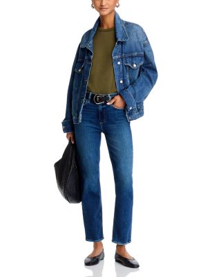 Cindy High Rise Ankle Straight Jeans