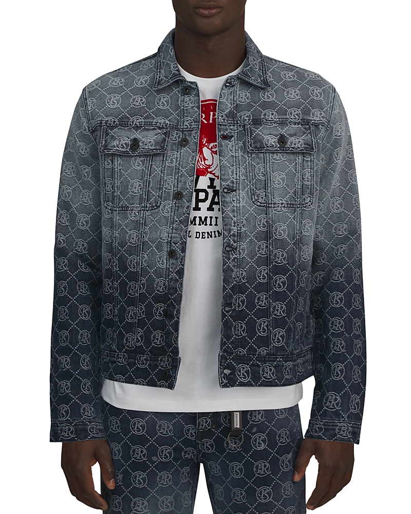 Prps Purgatory Logo Denim Trucker Jacket In Indigo