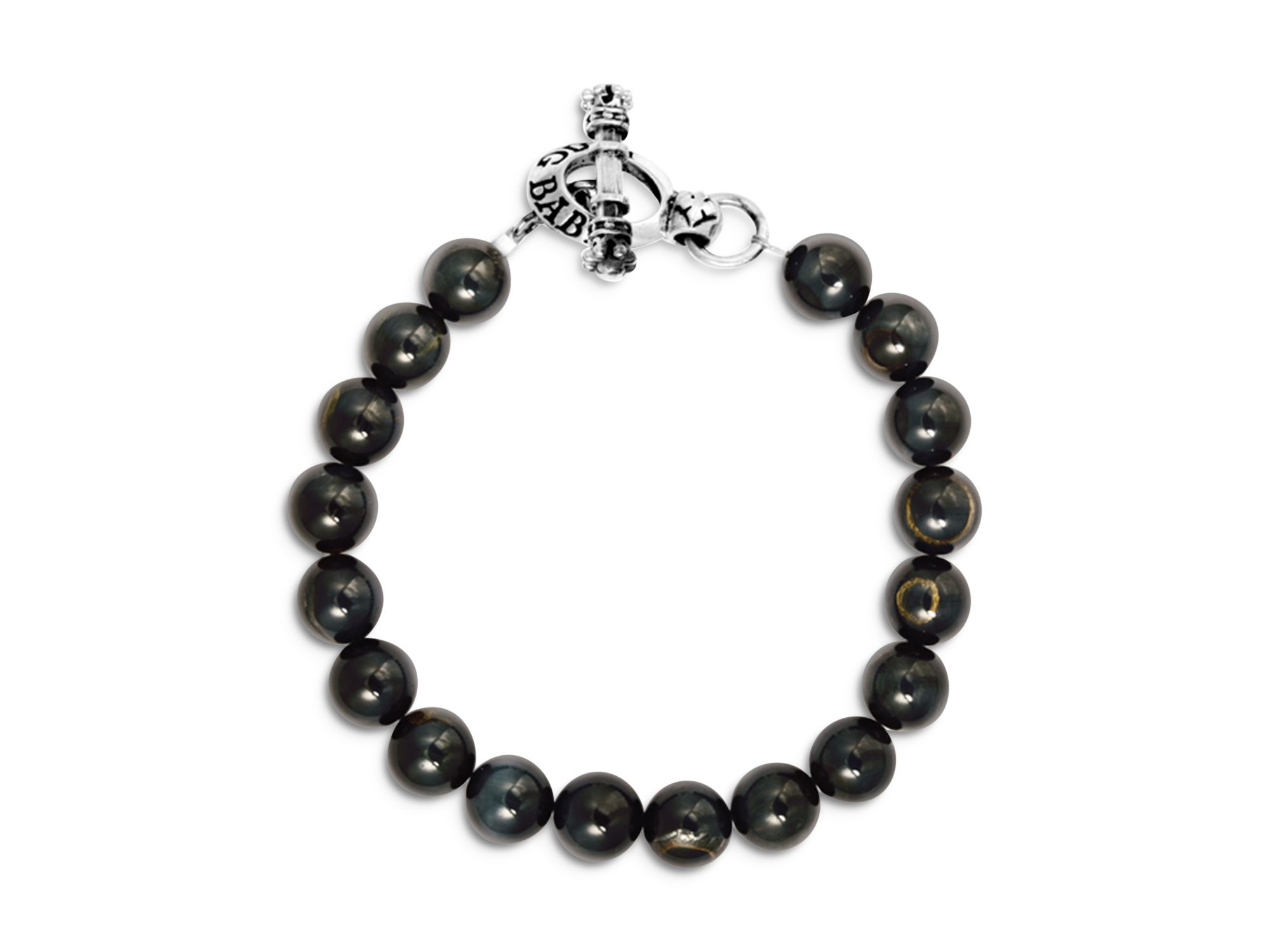 Blue Tiger Eye Bead Bracelet - Image 1
