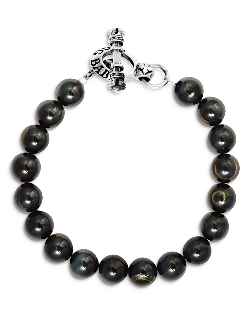 King Baby Studio Blue Tiger Eye Bead Bracelet