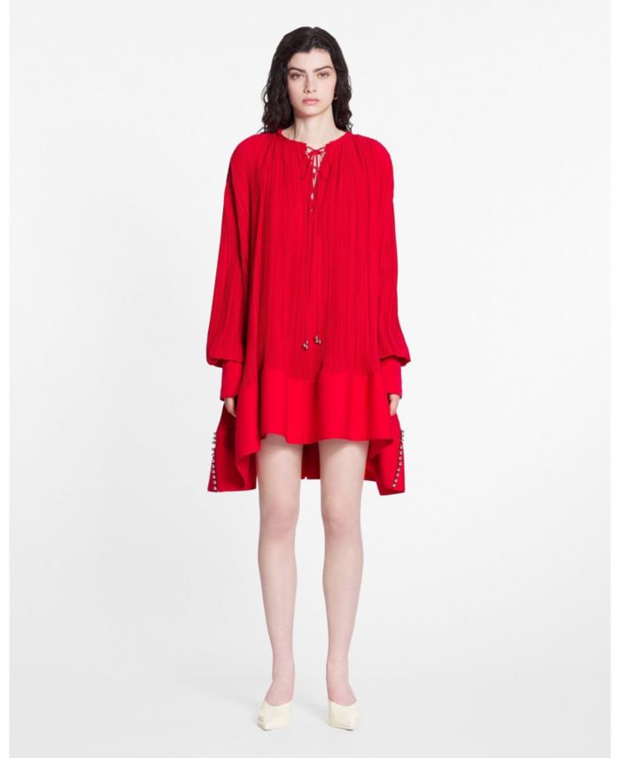 Flared Pleated Dress