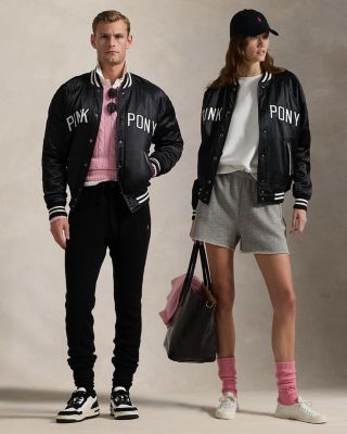 Polo Ralph Lauren - Satin Pink Pony Bomber Jacket