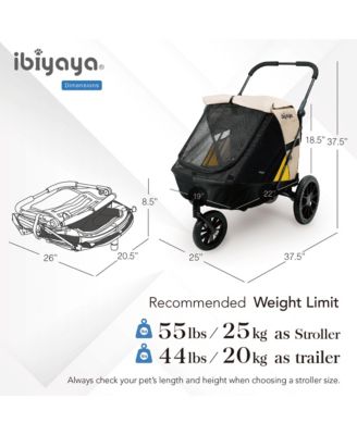 Minika 3-in-1 Pet Stroller System Arizona Tan