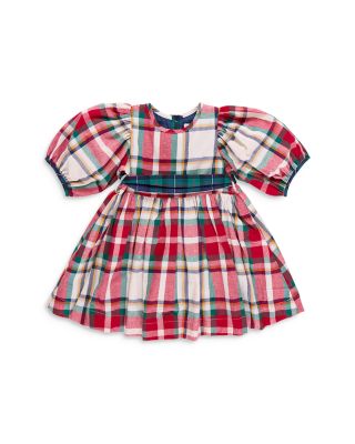 Pink Chicken - Girls' Ruby Holiday Tartan Dress - Little Kid