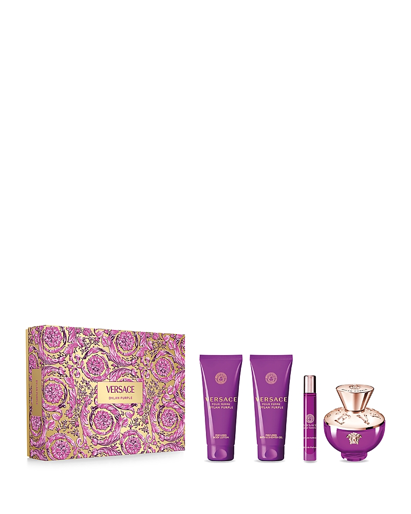Versace Dylan Purple Eau De Parfum Gift Set ($215 Value) In White