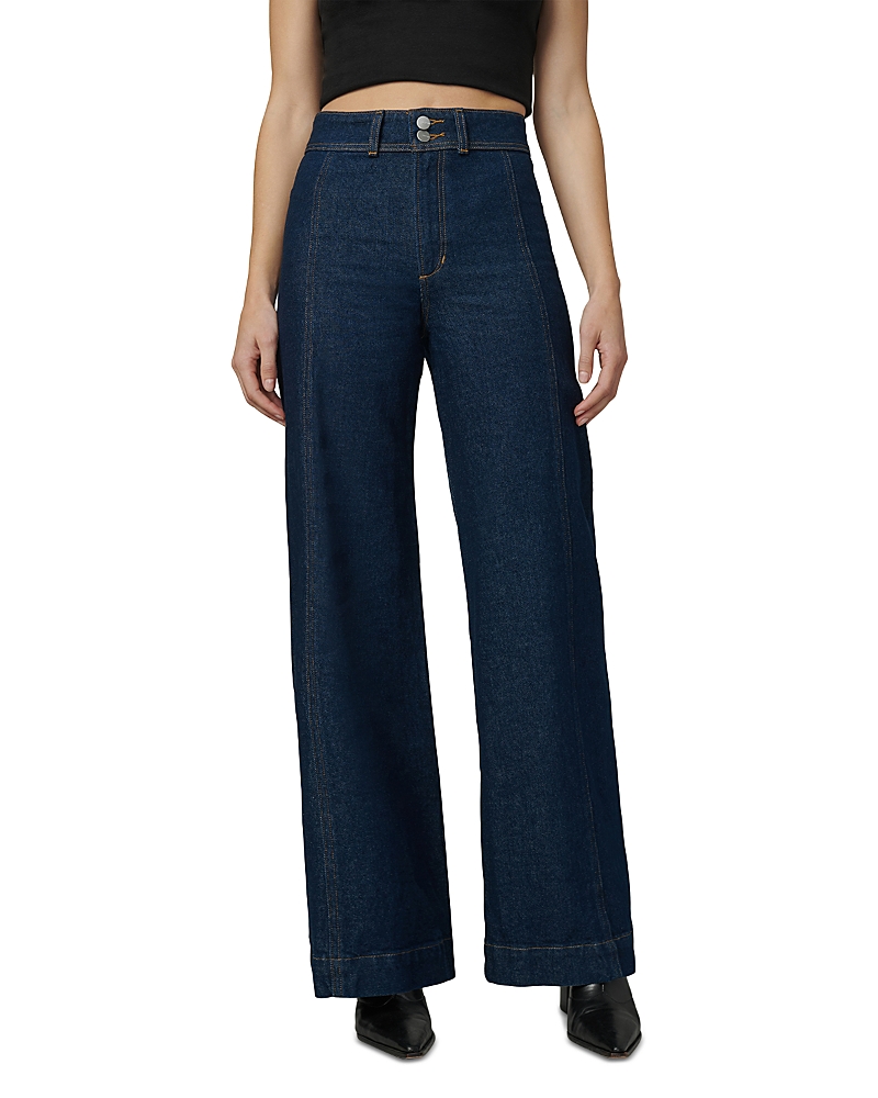 Shop Joe's Jeans The Seamed Wide Leg Trouser Jeans In Rinse