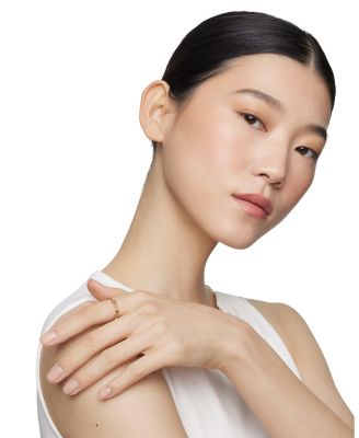 18K Yellow Gold Cable Sapphire Stack Band Ring