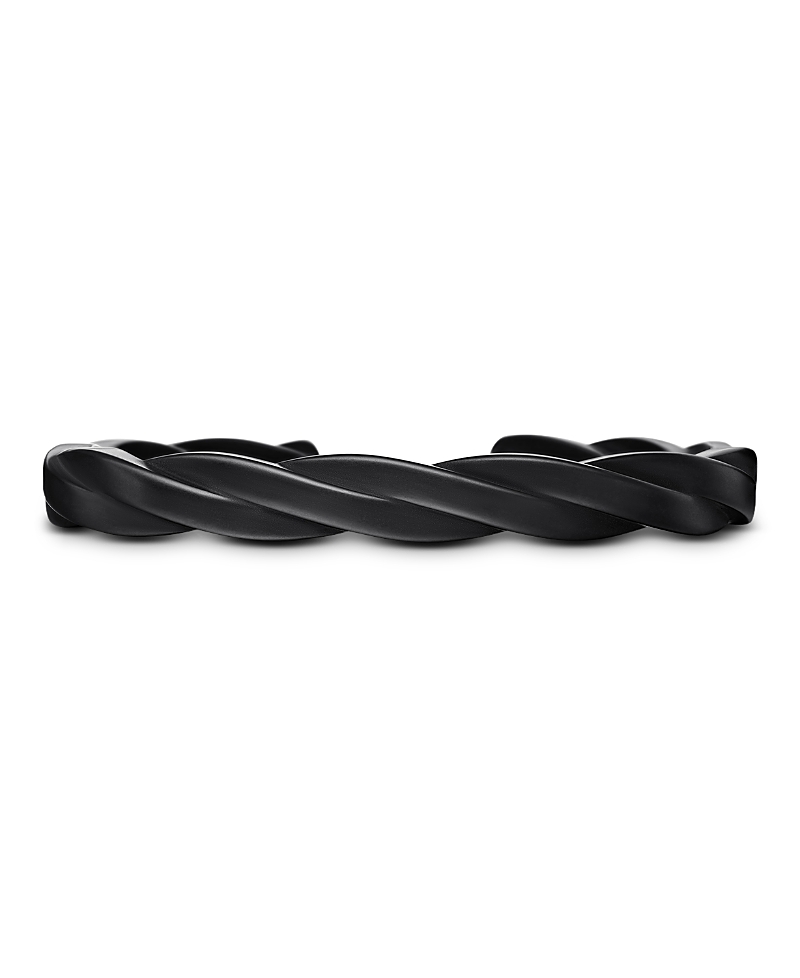 David Yurman Men's Dy Helios Cuff Bracelet in Black Titanium, 9mm