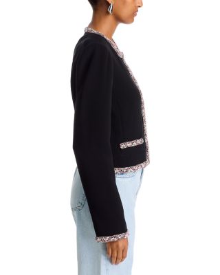 Sunburst Stacked Collarless Jacket