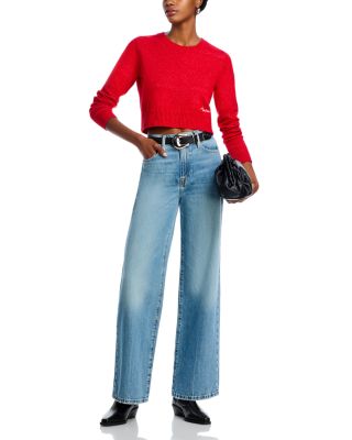 Cropped Crewneck Sweater