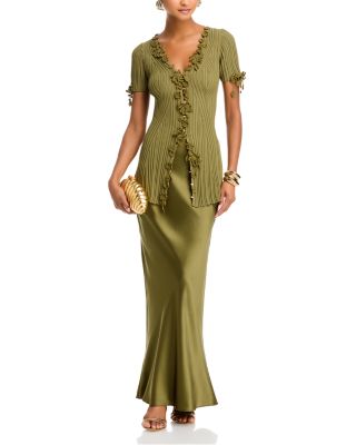 Cult Gaia Zahara Floral Trim Cardigan | Bloomingdale's