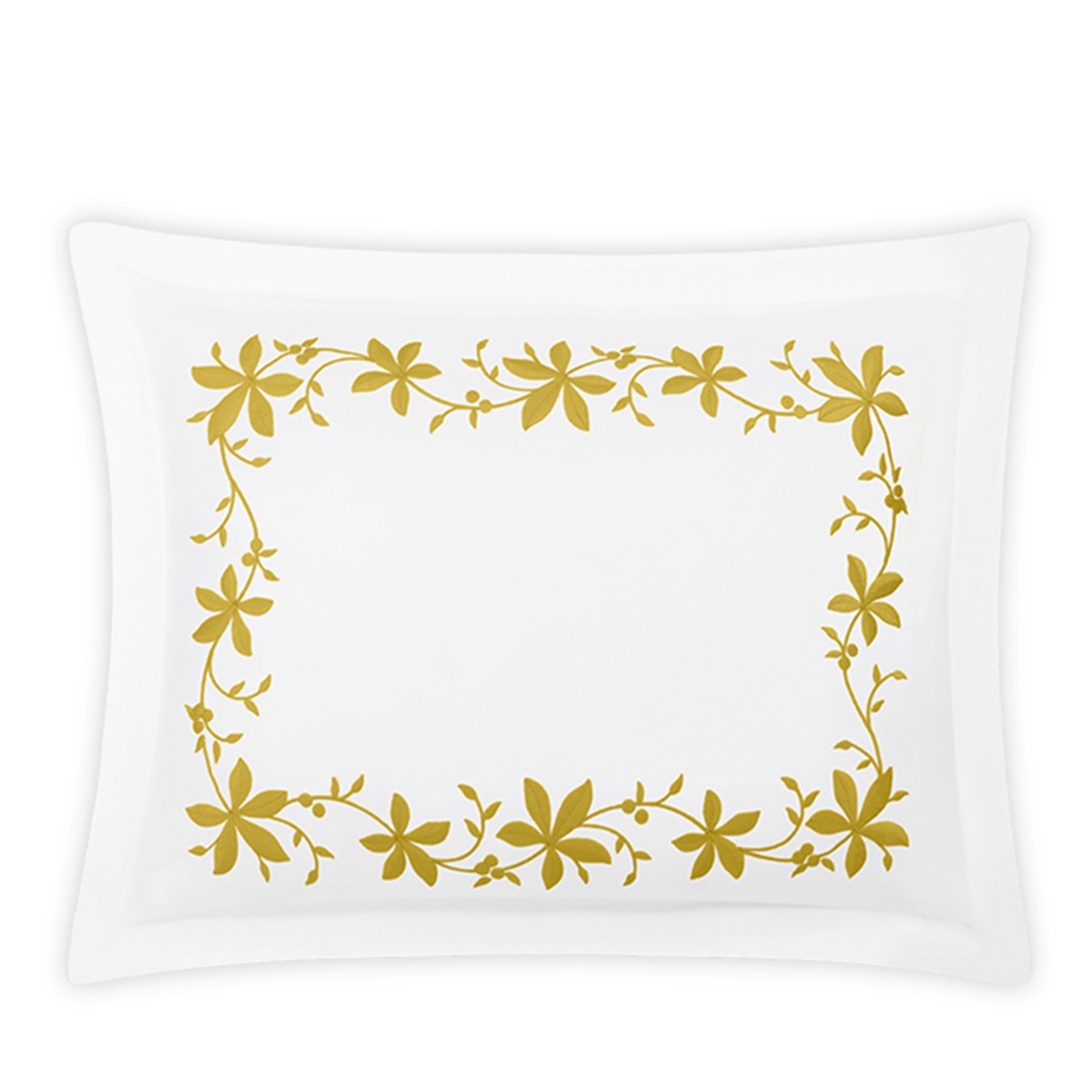 Matouk Callista Boudoir Sham in Lemon