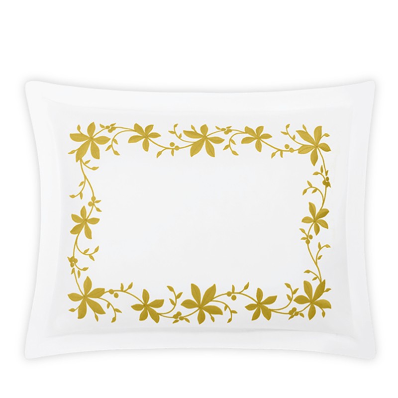 Matouk Callista Boudoir Sham in Lemon