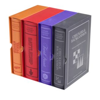 WS Game Company Vintage Bookshelf Assortment 4-Pack: Jenga, Battleship, Checkers & Backgammon, Trivial Pursuit | Bloomingdale's More For The Home Games & Electronics