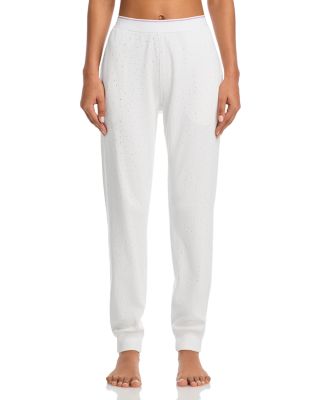 Crysal Hotfix Waffle Jogger Pants