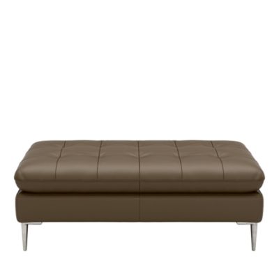 Corisca Leather Ottoman