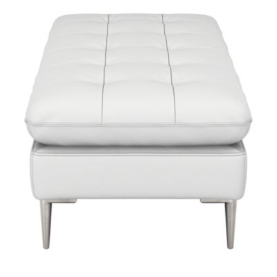 Corisca Leather Ottoman