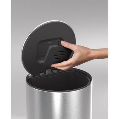 Arc 30 Liter Slimline Pedal Trash Can With Liner Pocket