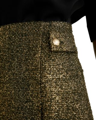 REISS Elilah Metallic Tweed Mini Skirt | Bloomingdale's