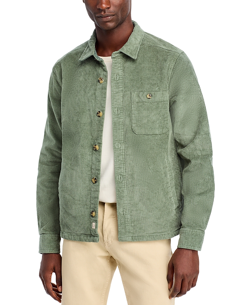 Marine Layer Max Corduroy Overshirt In Green