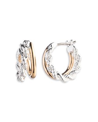 Ralph Lauren - Split Hoop Earrings in Two Tone