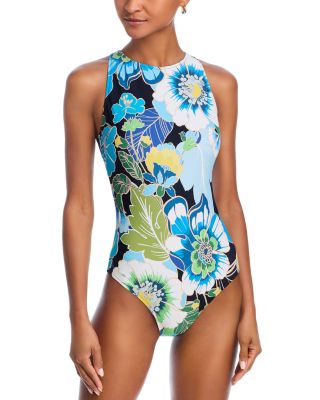 Johnny Was Jenn Tie Back One Piece Swimsuit