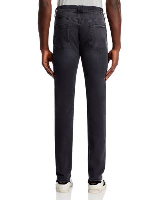 Luxe Performance Plus Slimmy Tapered Slim Fit Jeans in Washed Black