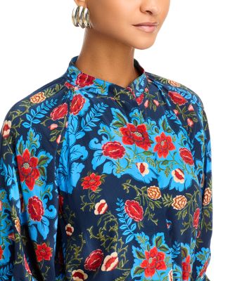 Arabesque Floral Tie Front Dress