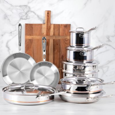 Copper Core 5 Ply Bonded 15 Piece Cookware Set