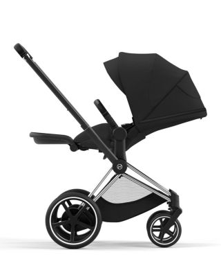e-PRIAM 2 Stroller in Chrome with Black Handles