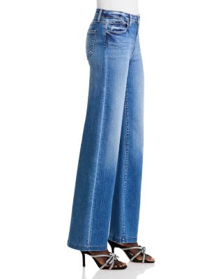 Clayton High Rise Wide Leg Jeans in Hampton