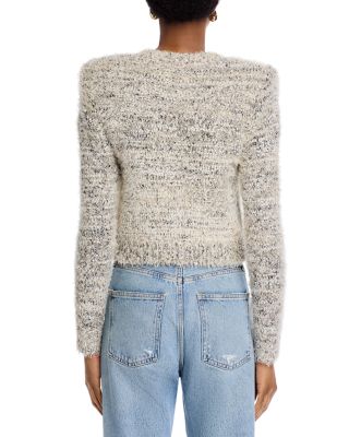 Una Crewneck Cardigan Sweater