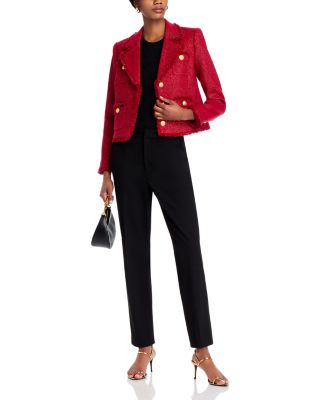 Sylvia Fringe Trim Tweed Jacket