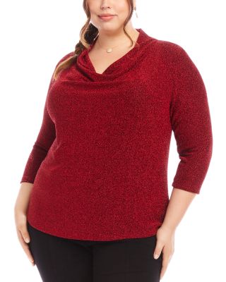 Karen Kane - Plus Drape Neck Top