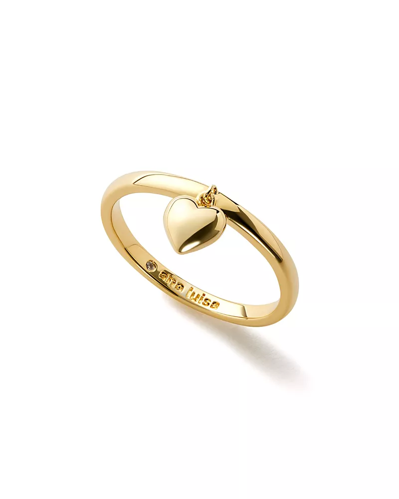 Ana Luisa Heart Ring - Leia