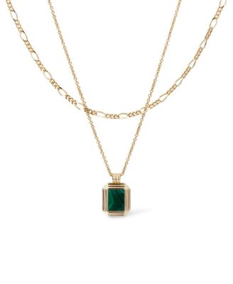 Ana Luisa Layered Necklace Set - Temple Green